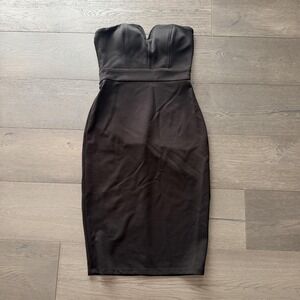 Speechless Dress Juniors 9 Black Strapless Sweetheart Bodycon Sheath Party